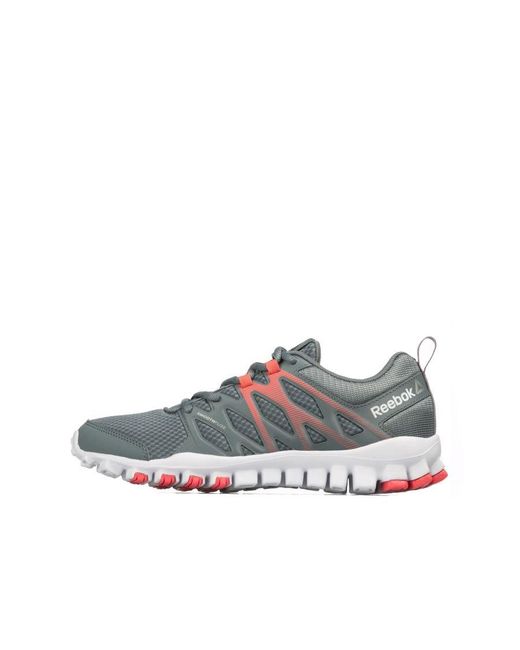 Reebok Gray Realflex Train 4.0 Lace-Up Synthetic Trainers Bd5060