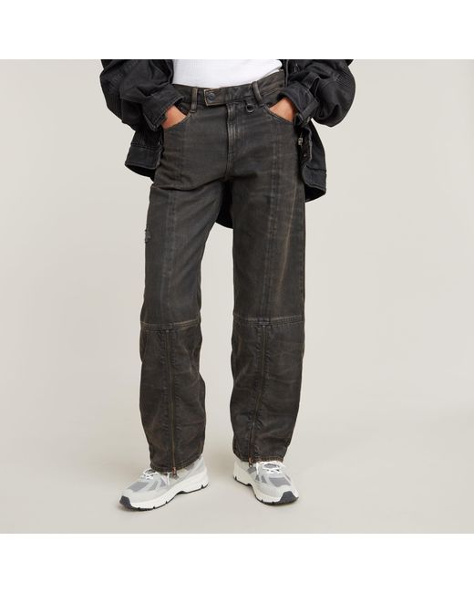 G-Star Black Judee Biker Low Waist Loose Jeans