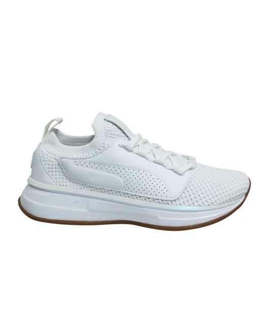 PUMA White X Selena Gomez Runner Lace Up Running Trainers