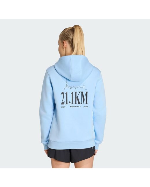 Adidas Originals Blue Berlin Half Marathon Hoody