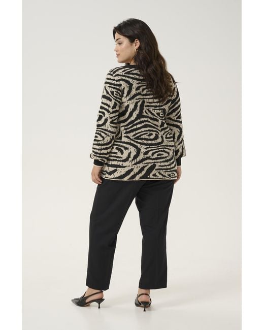 Kaffe Pullover Regular Fit Animal in het Multicolor