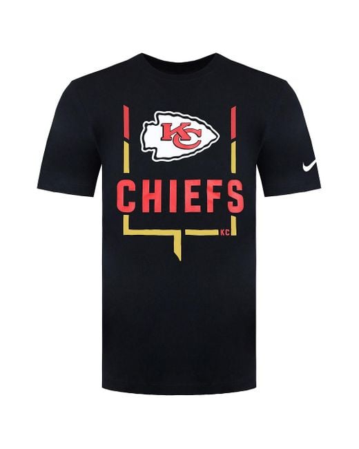 Nike Black Nfl Kansas City Chiefs Legend Goal Post T-Shirt for men