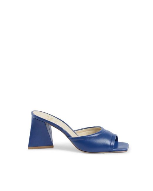 Versace 19.69 Abbigliamento Sportivo Blue 19V69 Sandal Simona Nappa Blu Leather