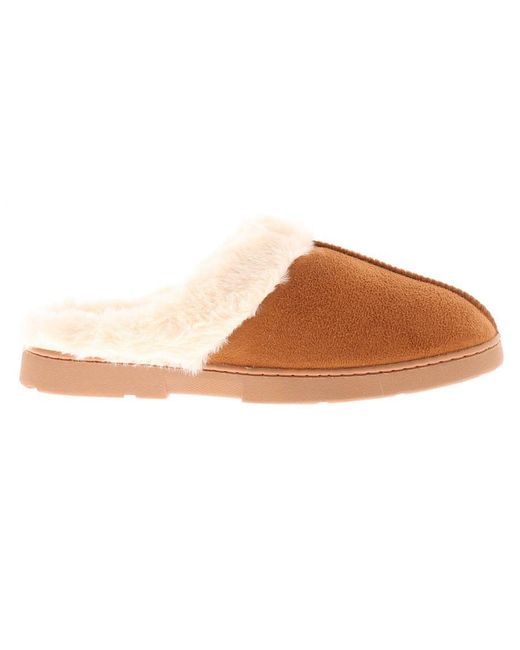 Strollers Brown Fluffy Slippers Decator Slip On Micro Fibre