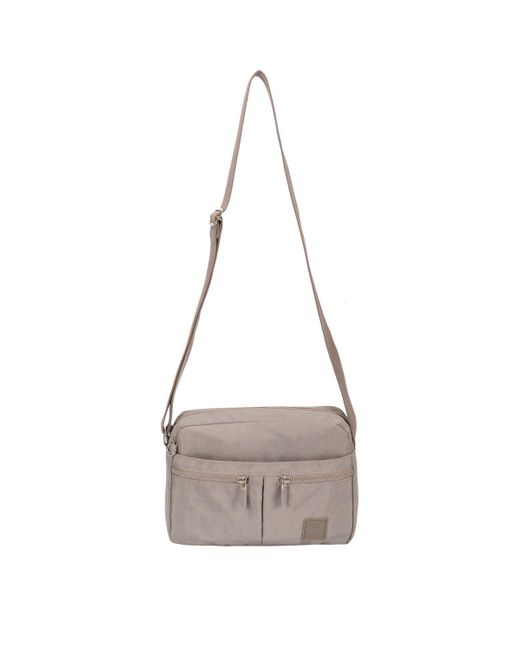 Art-sac White Multi Zip Cross Body Bag