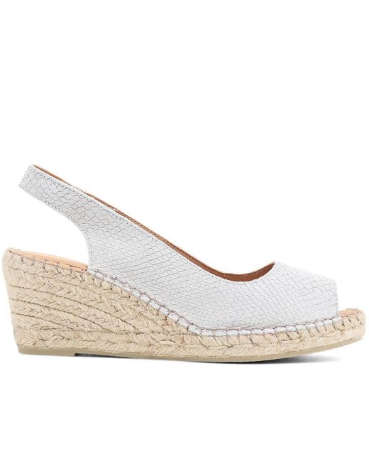 Jones Bootmaker Blue Rosanna Slingback Wedges