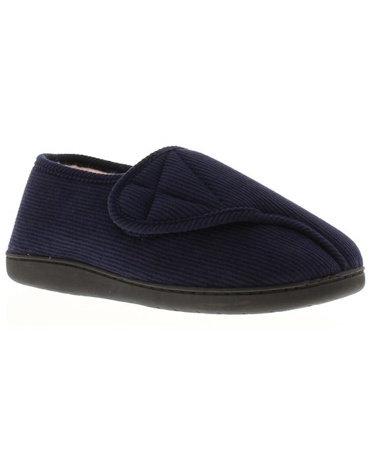 Dr Keller Blue Slipper Boots Valerie Touch Fastening