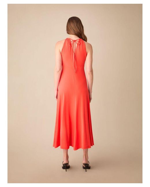 Ro&zo Red Petite Halterneck Midi Dress