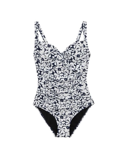 Regatta Black Ladies Sakari Large Floral Tummy Control One Piece Swimsuit