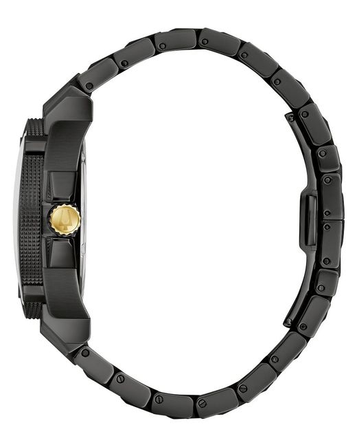 Bulova Black Precisionist Icon Watch 98B408 Stainless Steel (Archived) for men