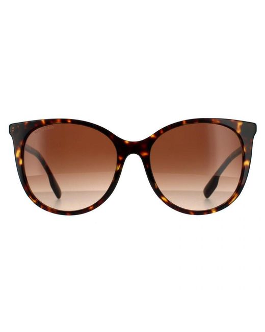 Burberry Brown Cat Eye Dark Havana Gradient Sunglasses