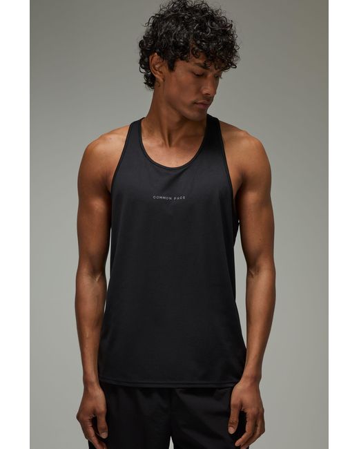 BoohooMAN Black Common Pace Running Vest for men