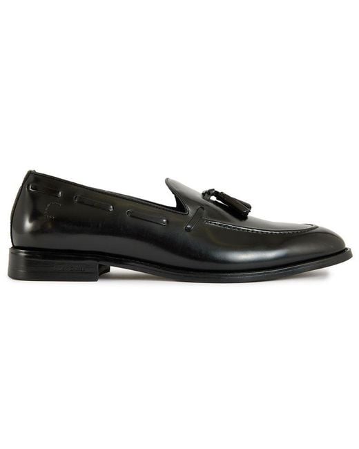 Simon Carter Black Azrou Loafer Shoes for men