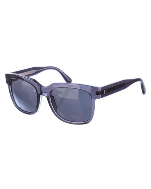Boss Blue Acetate Sunglasses With Oval Shape 0114S for men