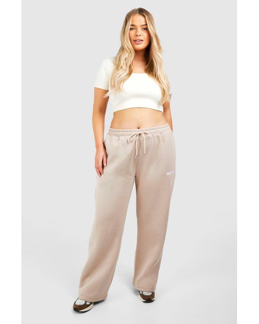 DSGN Studio White Plus Straight Leg Jogger