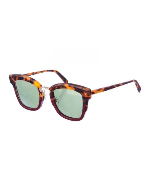 Ferragamo Brown Sf886S Cat-Eye Acetate Sunglasses for men