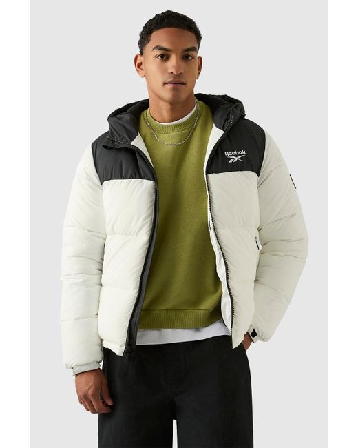 Reebok Green Puffer Jacket for men