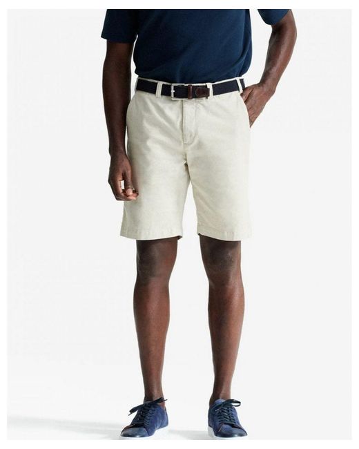 Oliver Sweeney Natural Frades Italian Cotton Chino Shorts for men
