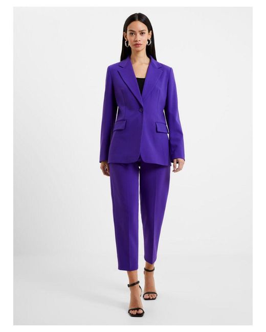 French Connection Purple Whisper Single Breasted Blazer