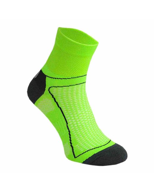Comodo Green 1 Pack High Vis Neon Low Cut Cycling Socks for men