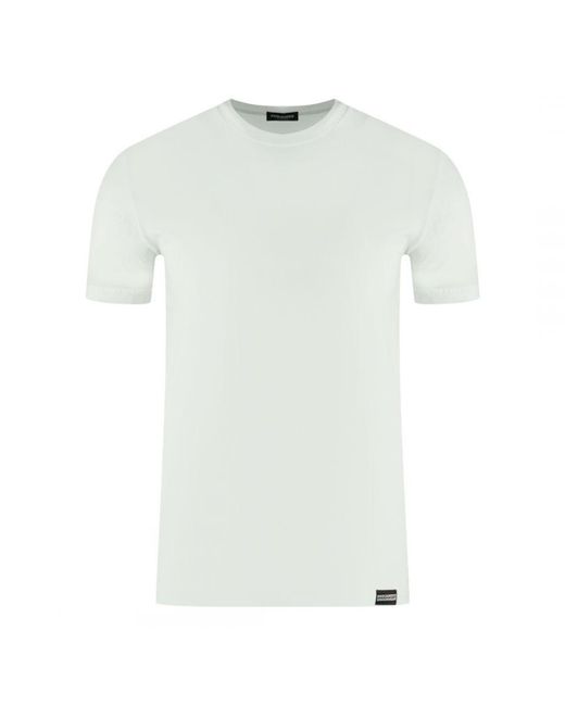 DSquared² White Icon Back Logo Underwear T-Shirt for men