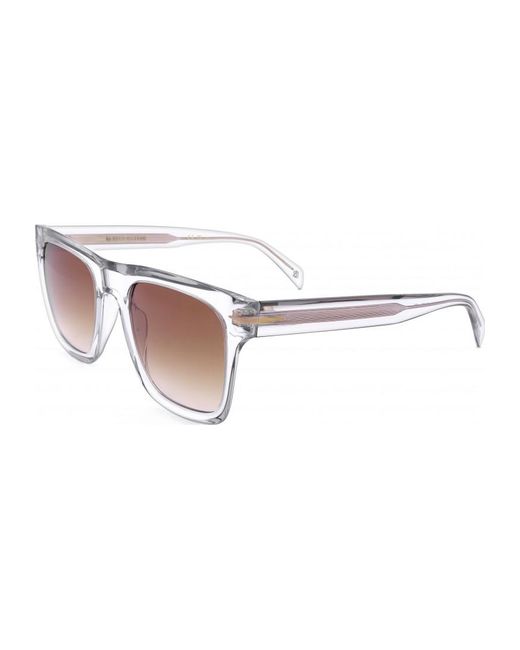 David Beckham White 54Mm Crystal Sunglasses Db7000-Sflat-63M-54 for men