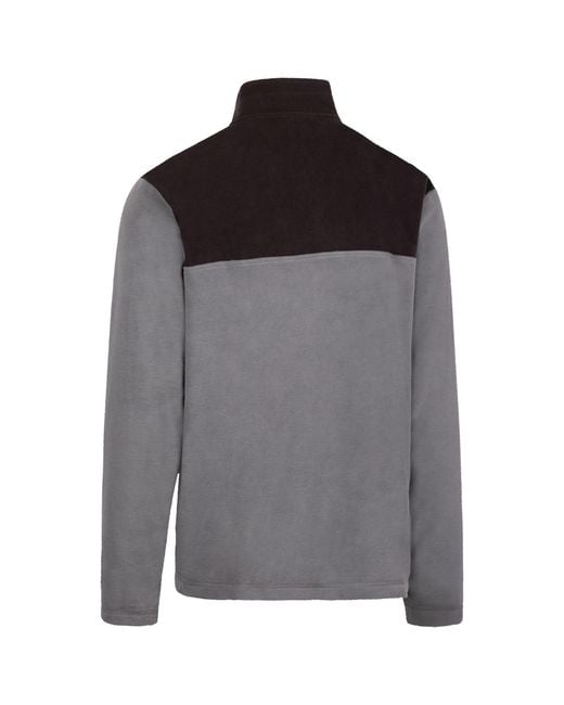 Trespass Gray Curtiston At100 Fleece Top (Carbon) for men