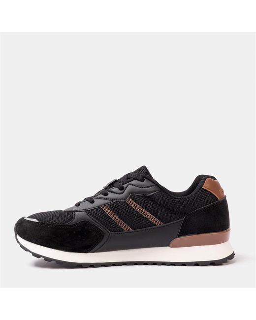 Donnay Black Bob Trainers for men
