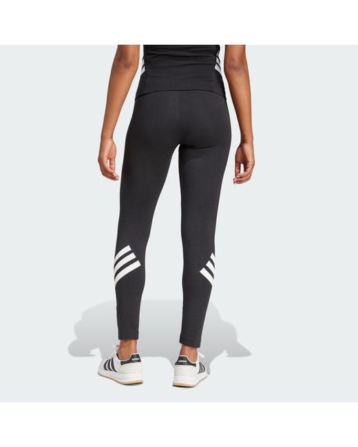Adidas Blue Future Icons 3-Stripes Leggings