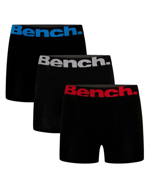 Bench Black 3 Pack Cotton Boxers Underwear for men