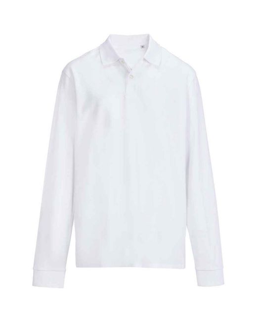 Sol's White Erwachsene Piqué-Langarm-Poloshirt