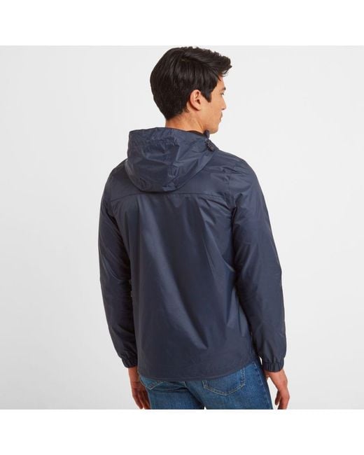 TOG24 Blue Craven Waterproof Packaway Jacket Polyamide for men