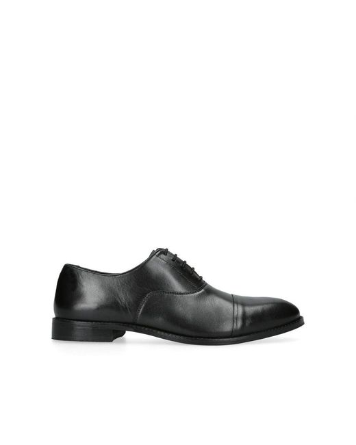 KG by Kurt Geiger Black Leather Clyde Oxford Shoes for men