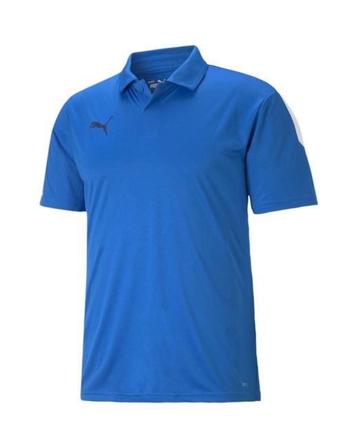 PUMA Blue Teamliga Sideline Polo Shirt for men