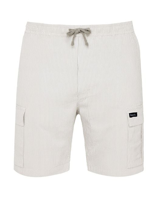 Bench White Seono Shorts Cotton for men