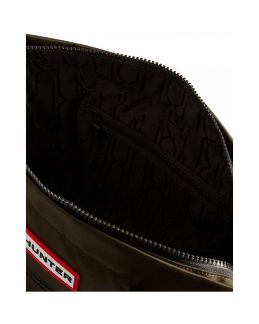 Hunter Black Nylon Midi Topclip Tote