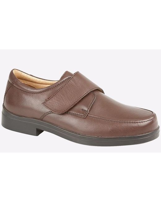 Roamer Brown Litchfield Leather Shoes (Wide Fit) for men