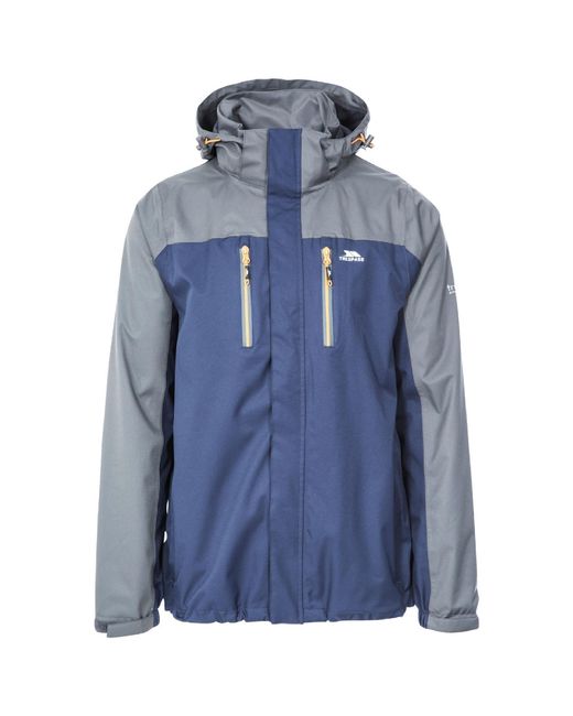 Trespass Blue Wooster Waterproof Jacket for men