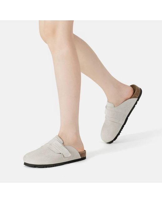 EVER AU Gray Australia Norfolk Leather Sandals