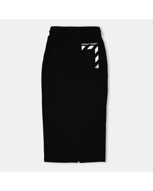 Off-White c/o Virgil Abloh Black Off Textured Knitted Shorts