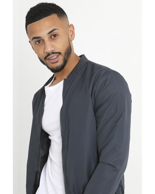 Brave Soul Blue 'Sanjay' Bomber Jacket for men