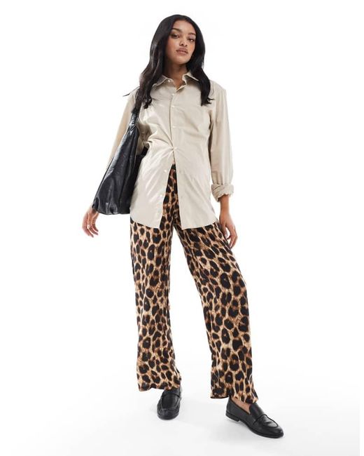 Mama.licious Multicolor Maternity Wide Leg Under The Bump Trousers