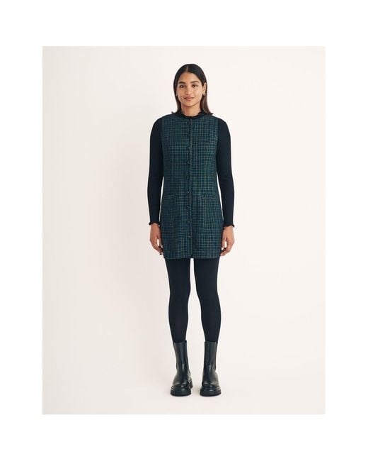 Nobody's Child Blue Nobodys Ned Crew Neck Mini A-Line Dress