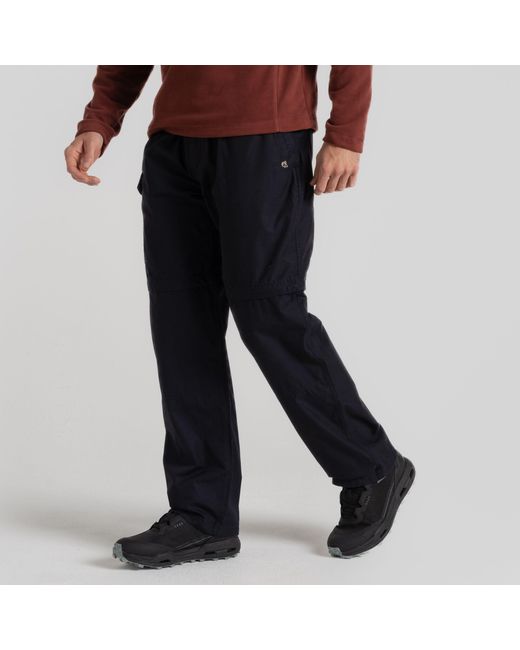 Craghoppers Black Kiwi Convertible Trousers for men