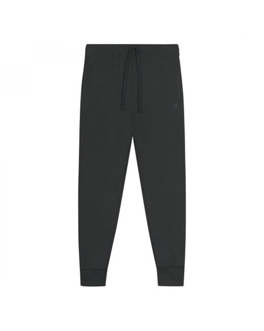 Lyle & Scott Gray Tonal Eagle Gunmetal Sweatpants for men