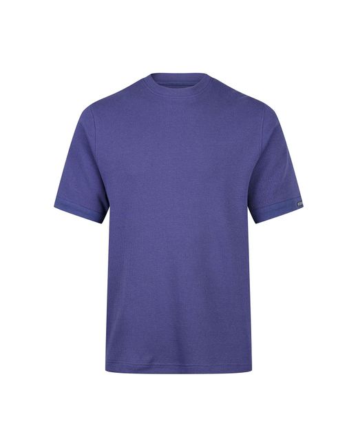 Luke 1977 Blue Ellison Cotton T-Shirt for men
