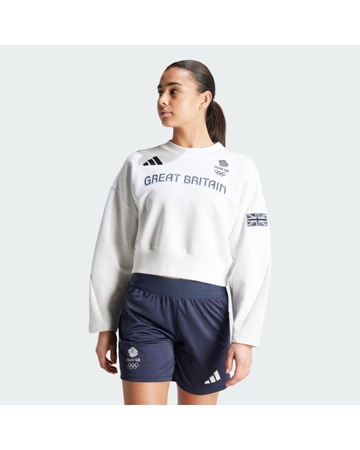 Adidas Originals White Team Gb Sweatshirt