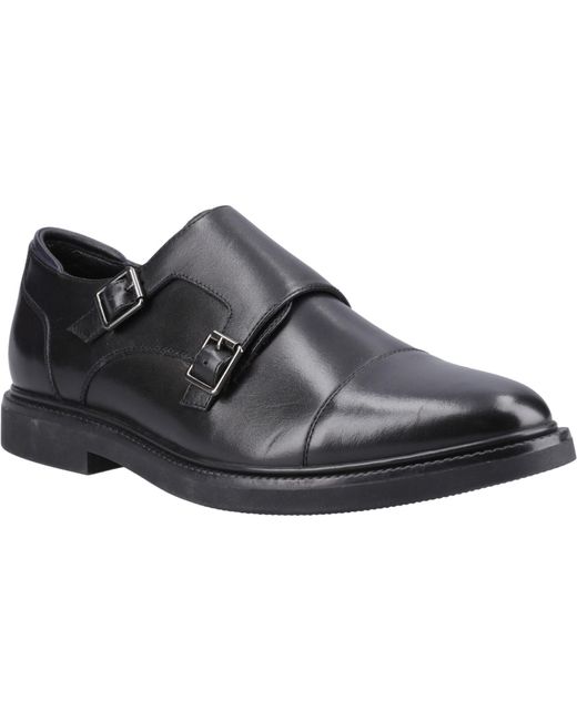 Hush Puppies "Kane Monk" Halbschuhe Für Herren, Leder in Black für Herren