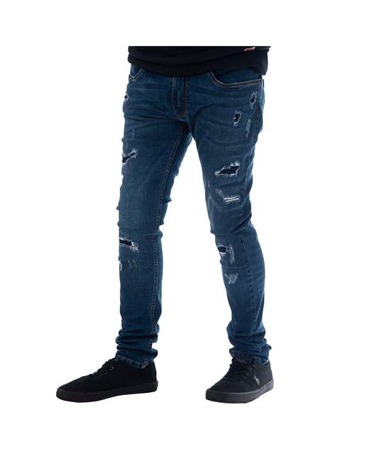 Soulstar Blue Soul Star Slim Fit Jeans Stretch for men