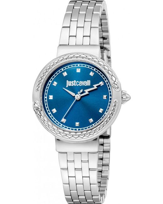 Just Cavalli Blue Jc1L311M0015 Ladies Brave Snake Watch